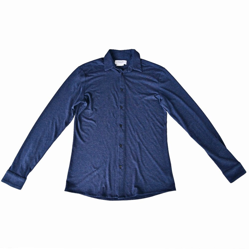 Ministry of Supply Men's Composite Dress Shirt Stretch Breathable Merino Wool-XS